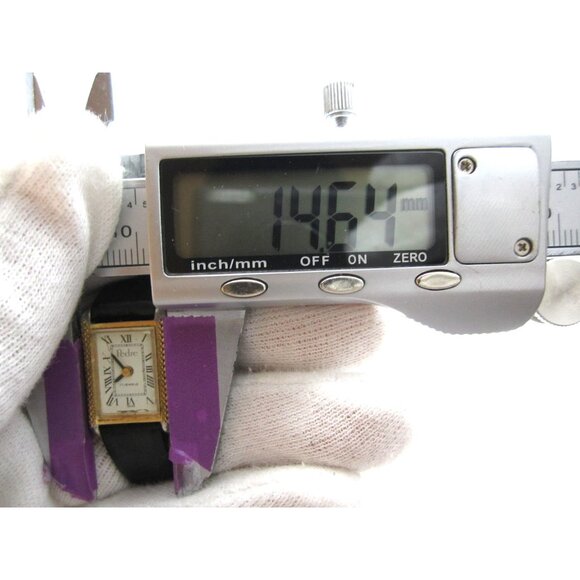 Women Pedre Hand Wind Analog 14mm Tank Roman Numerals Watch (H877) - Picture 2 of 9